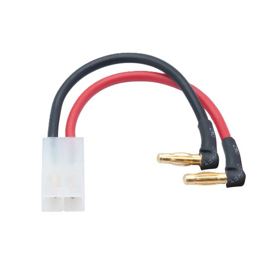 LRP - RC LIPO H/C BATTERY LEAD 4MM MALE BULLETS TO FEMALE Tamiya Plug - LRP65838