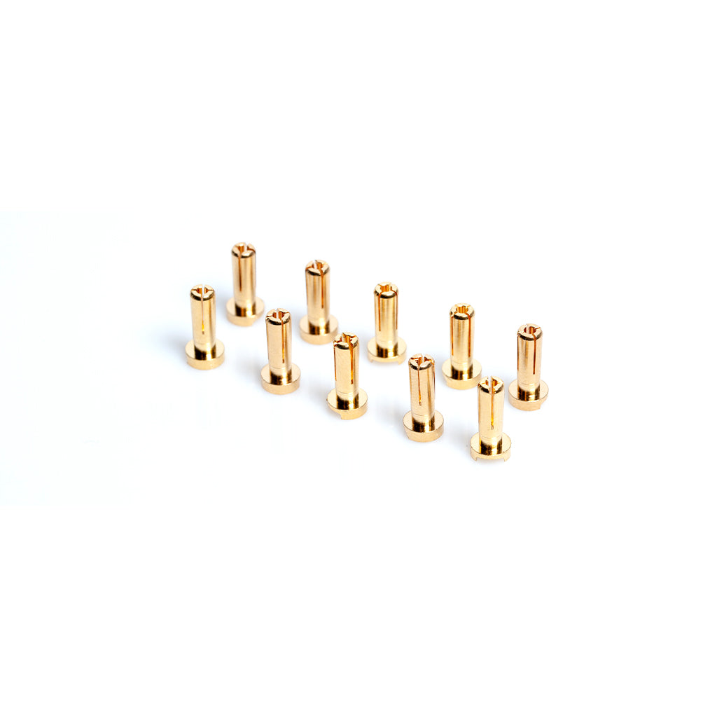 LRP - LRP 4mm Gold Connectors - Works Team - 10pk (14mm) - LRP65950