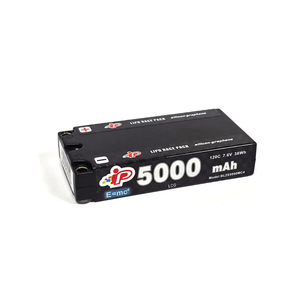 (MC4 2026 Version) Intellect - LiPo LiHV 5000mAh 2S Battery 7.6V (L93xW47xH20mm Shorty) IPBL2S5000MC4 (Now Also Fits in