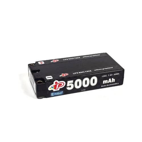 (MC4 2026 Version) Intellect - LiPo LiHV 5000mAh 2S Battery 7.6V (L93xW47xH20mm Shorty) IPBL2S5000MC4 (Now Also Fits in