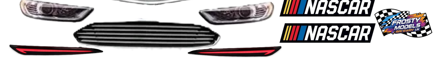 Frosty Models Nascar Sticker Set (1x Headlight, Grills & Taillights, Nascar & Frosty Sticker)