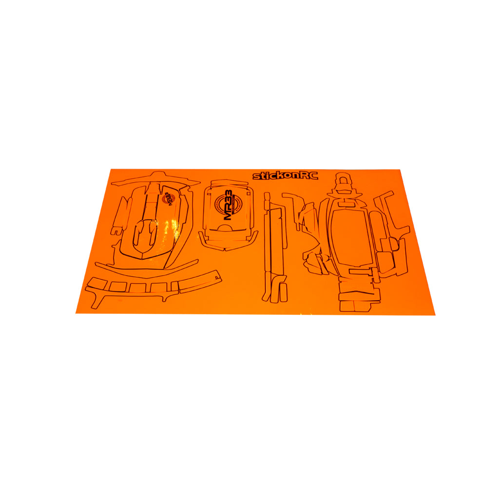 MR33 - MR33 Sanwa MT-44 Skin - Neon Orange - MR33-S-MT44-O
