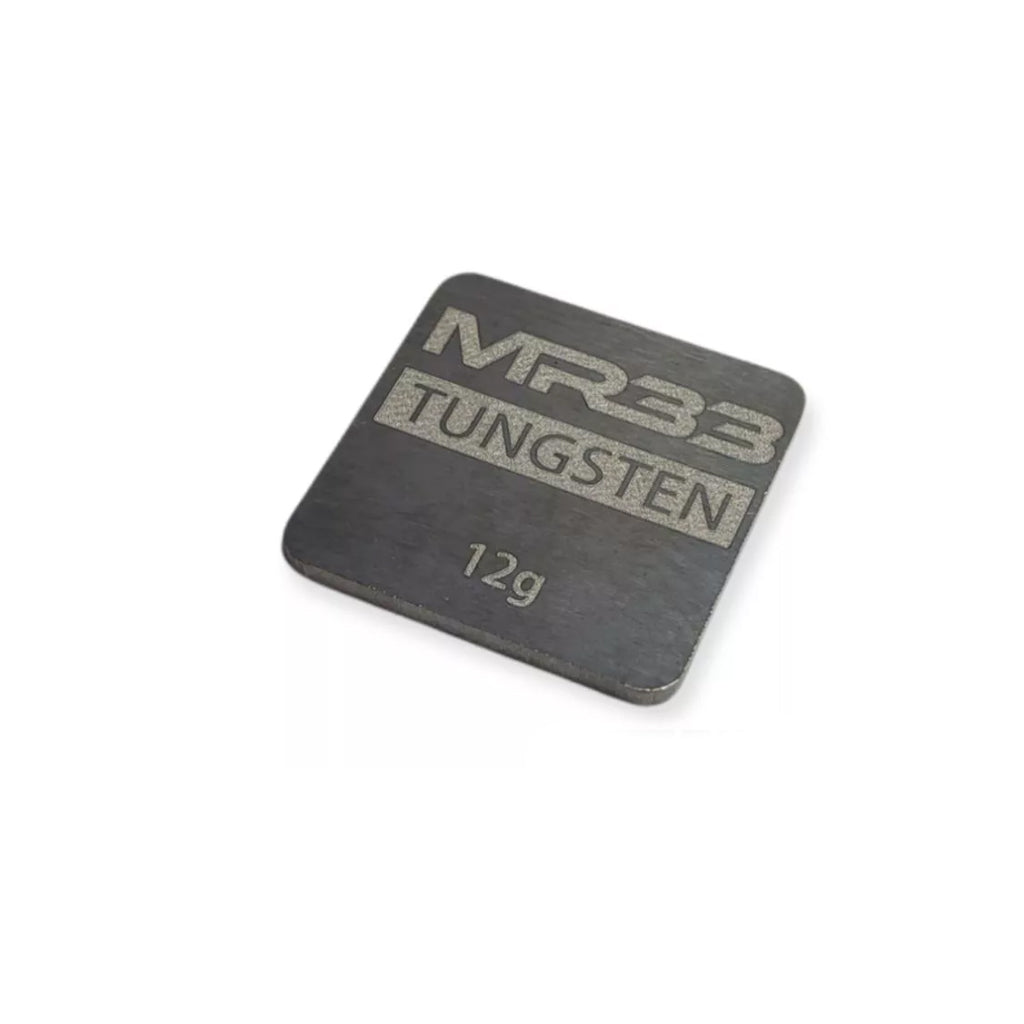 MR33 - MR33 Tungsten Weight - 21 x 21 x 1.5mm - 12g - MR33-TW-12G
