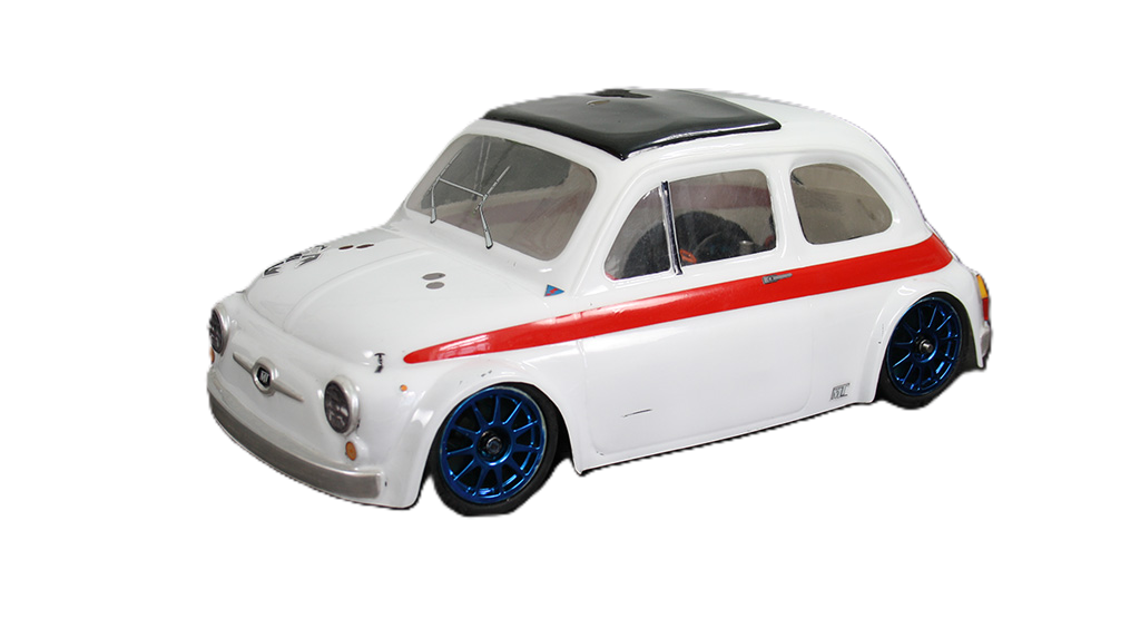 Montech - MTC Mini Lexan Body 1/10 (Fiat 595 Sport) (210mm Wheelbase) MT008001 - Clear with Masking