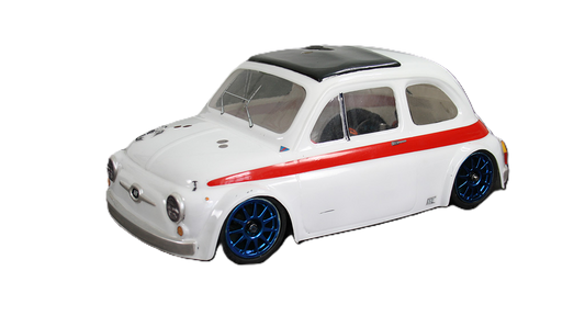 Montech - MTC Mini Lexan Body 1/10 (Fiat 595 Sport) (210mm Wheelbase) MT008001 - Clear with Masking