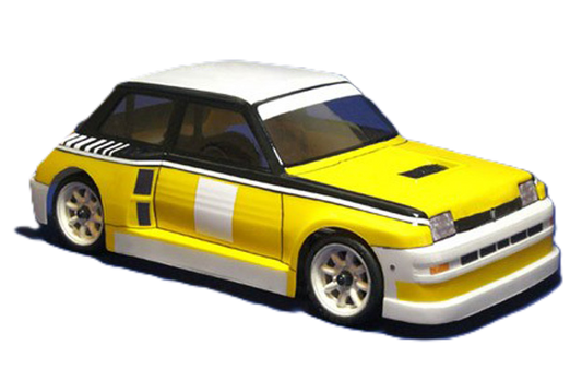 Montech - MTC Mini Lexan Body 1/10 (Renault Turbo 5) (210mm Wheelbase) MT008002 - Clear with Masking