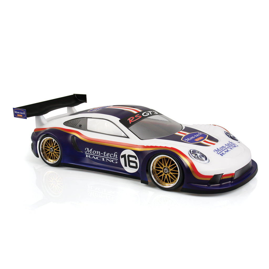 MONTECH PORSCHE RS GT3 - RC CAR BODY SHELL 1/10 190MM - TC/LMH STD - MT020004
