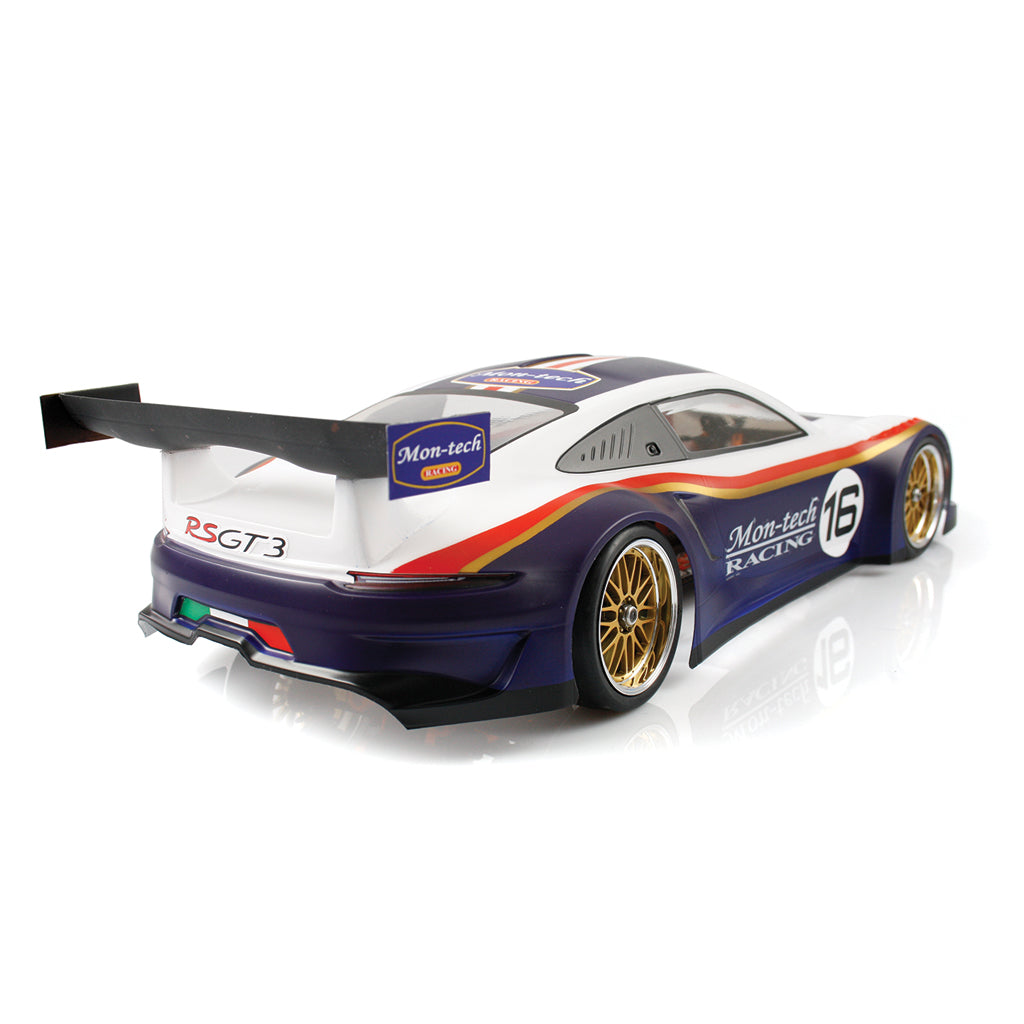 MONTECH PORSCHE RS GT3 - RC CAR BODY SHELL 1/10 190MM - TC/LMH STD - MT020004