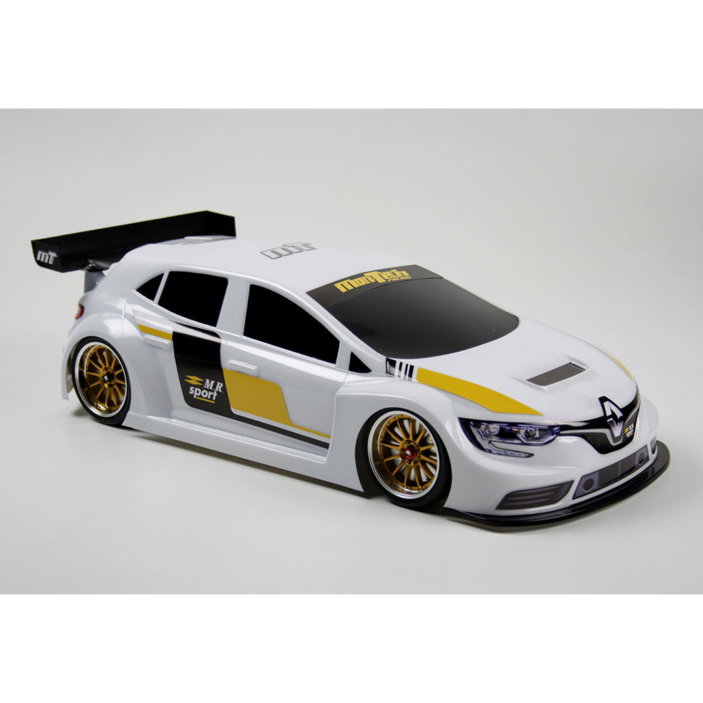 MONTECH RENAULT MEGAN M.R. SPORT - RC CAR BODY SHELL 1/10 190MM - FWD LIGHTWEIGHT - MT022003L