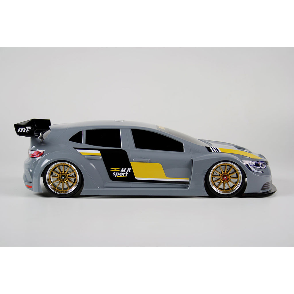 MONTECH RENAULT MEGAN M.R. SPORT - RC CAR BODY SHELL 1/10 190MM - FWD LIGHTWEIGHT - MT022003L