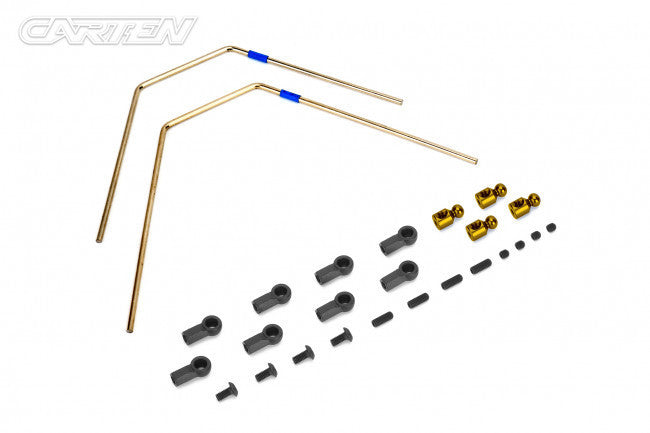 Carten / LOUISE - T410 / LTX (Hop-up) 1.6mm (Blue) Sway Bar Set -  NHA435