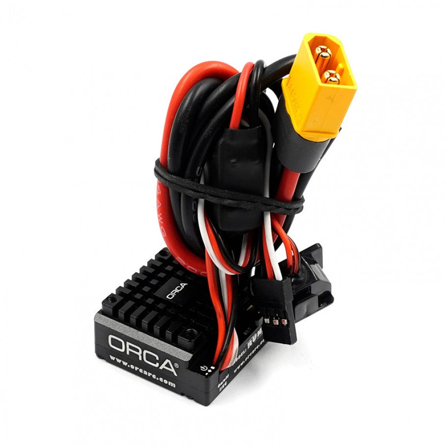 ORCA RunPlus – 80A Brushed or Brushless ESC & Program card (6-12.6V or 2-3S Lipo) (1/10th to 1/12 Vehicles) OR-ES23RUNPLUS