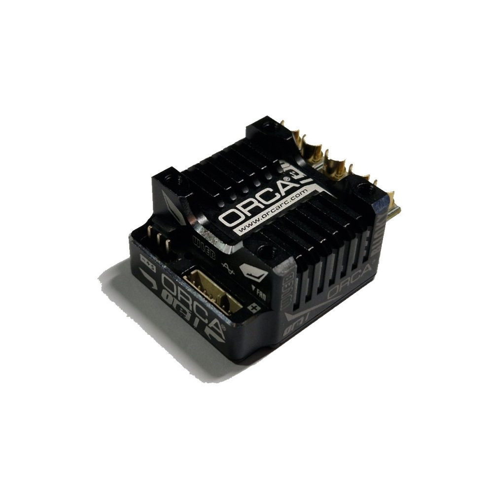 ORCA - OE1 WLEB Blinky – competition spec electronic speed controller ESC (Black) 2S Stock - OR-ES25OE1WLEB