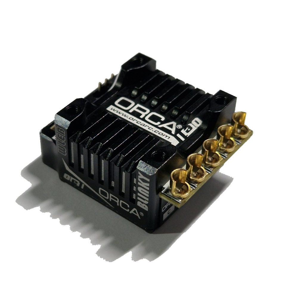 ORCA - OE1 WLEB Blinky – competition spec electronic speed controller ESC (Black) 2S Stock - OR-ES25OE1WLEB