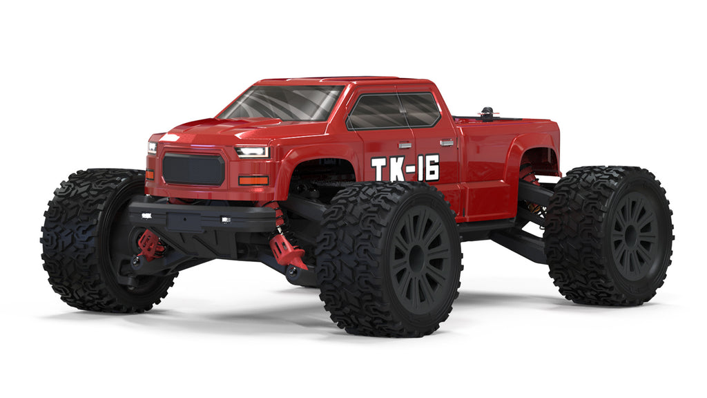 PD RACING - TK16 Brushed Truck 1:16 SCALE READY TO RUN WITH 2S LIPO (22mph) - PD303T (With LED lights)