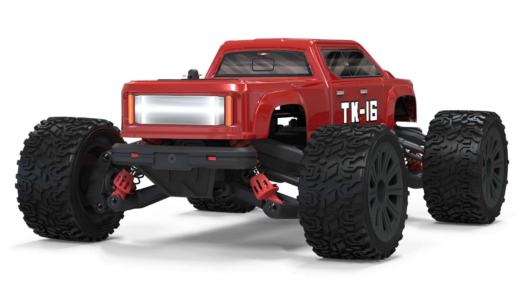PD RACING - TK16 Brushed Truck 1:16 SCALE READY TO RUN WITH 2S LIPO (22mph) - PD303T (With LED lights)
