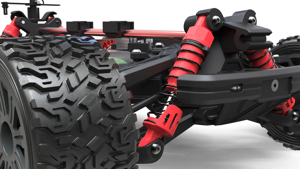 PD RACING - TK16 Brushed Truck 1:16 SCALE READY TO RUN WITH 2S LIPO (22mph) - PD303T (With LED lights)