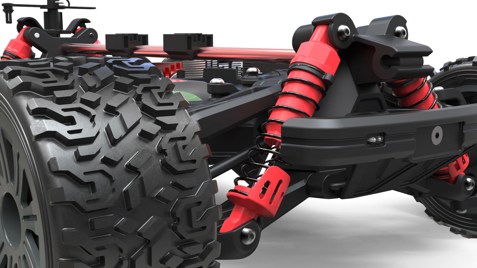 PD RACING - TK16 Brushed Truck 1:16 SCALE READY TO RUN WITH 2S LIPO (22mph) - PD303T (With LED lights)