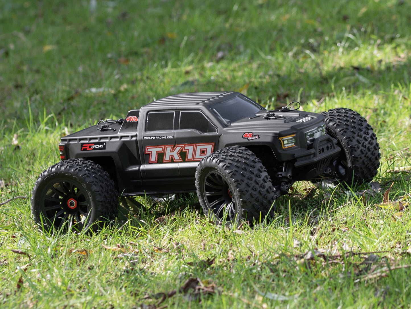 PD RACING - 1/10 4wd Radio Controlled RC BASHER Truck TK10 4S Brushless Truck (55MPH) - PD860R (No battery (IC5 plug) or charger included)