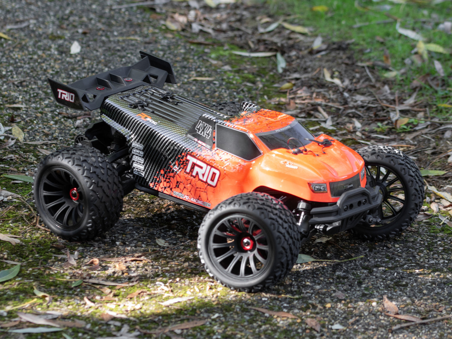 PD RACING - 1/10 4wd Radio Controlled RC BASHER Truck TR10 4S Brushless Truggy (55MPH) - PD861R (No battery (IC5 plug fitted) or charger included)