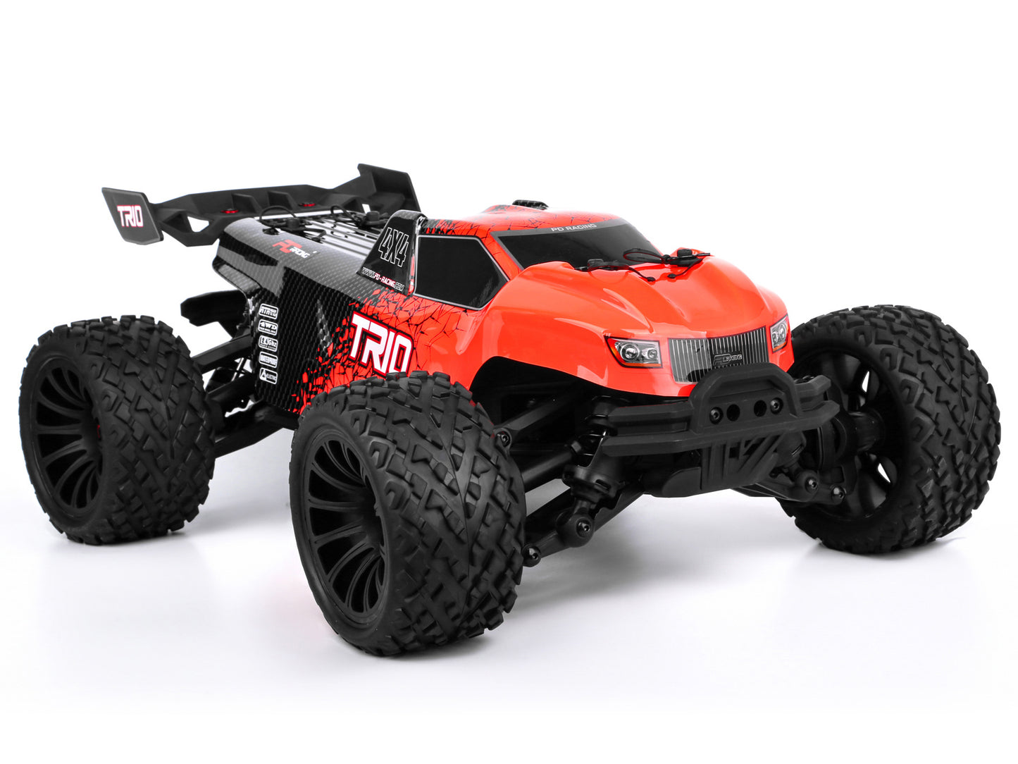 PD RACING - 1/10 4wd Radio Controlled RC BASHER Truck TR10 4S Brushless Truggy (55MPH) - PD861R (No battery (IC5 plug fitted) or charger included)