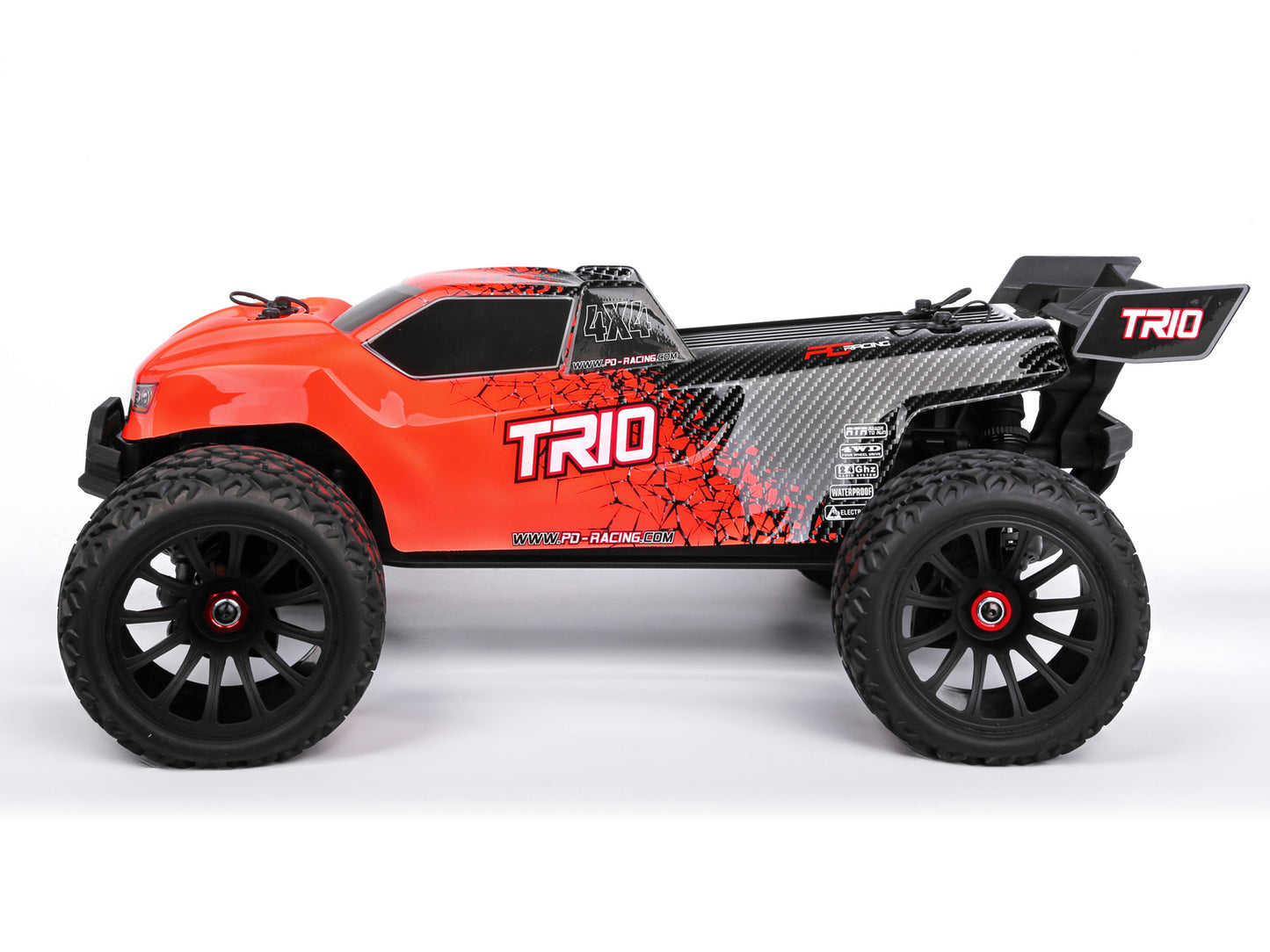 PD RACING - 1/10 4wd Radio Controlled RC BASHER Truck TR10 4S Brushless Truggy (55MPH) - PD861R (No battery (IC5 plug fitted) or charger included)