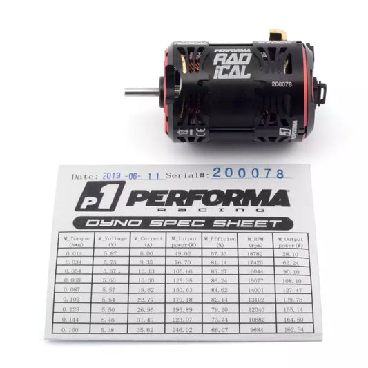 Performa P1 - Radical 540 Size Sensored Brushless Stock Spec V2 Motor - 21.5T - Qualified BRCA - PA9414