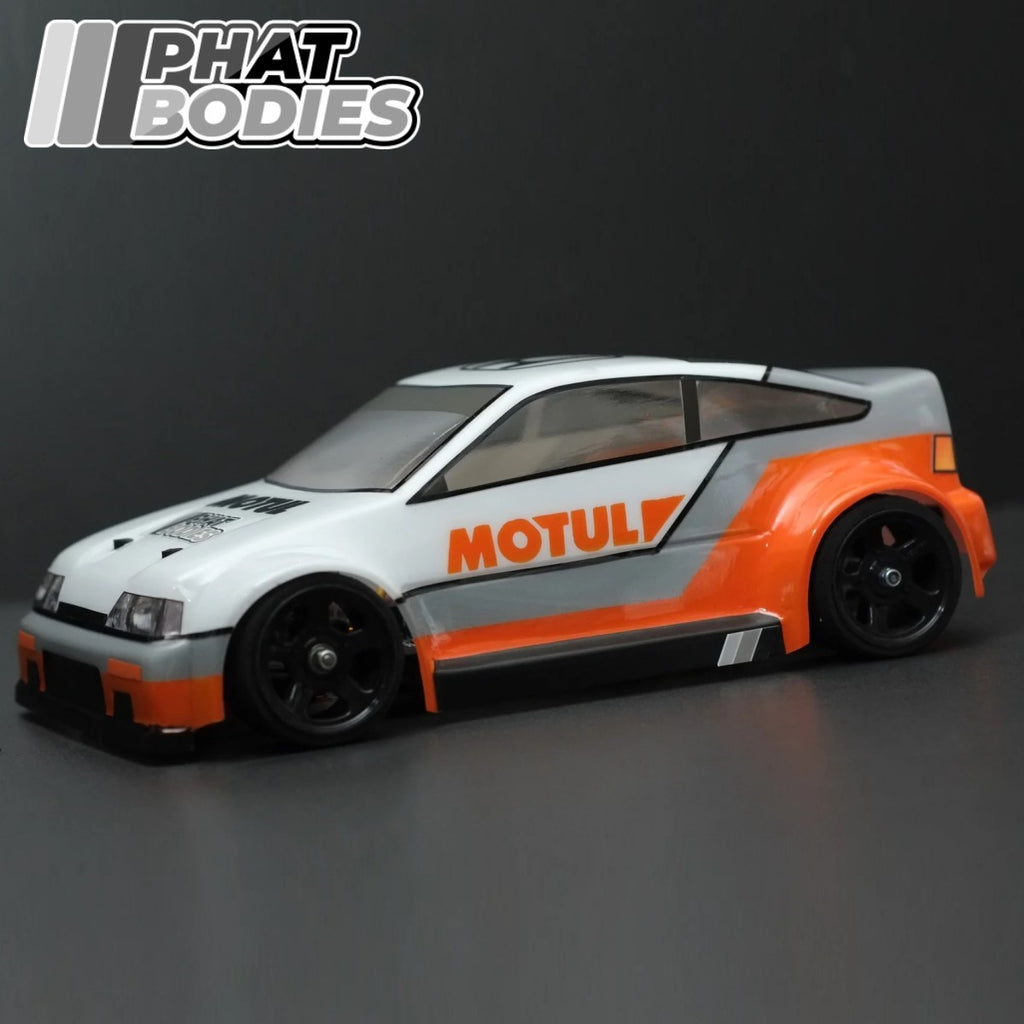 PHAT BODIES - 1/12 Mugen CRX for MINI GT12 Kamtec / Mardave / Mini Assassin & Batt Cave JOK3R (CLEAR BODY) (160mm wide by 175mm wheelbase)