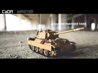 CADA BLOCK SET - (Supplier Order) RC Functioning 1:35 Panther Tank Model - 907pcs - C61073W