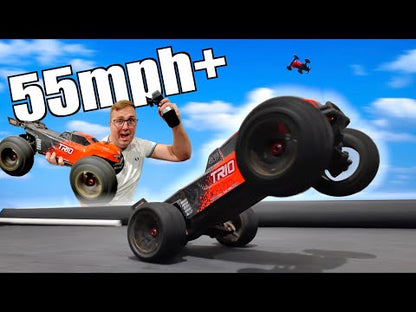 PD RACING - 1/10 4wd Radio Controlled RC BASHER Truck TK10 4S Brushless Truck (55MPH) - PD860R (No battery (IC5 plug) or charger included)