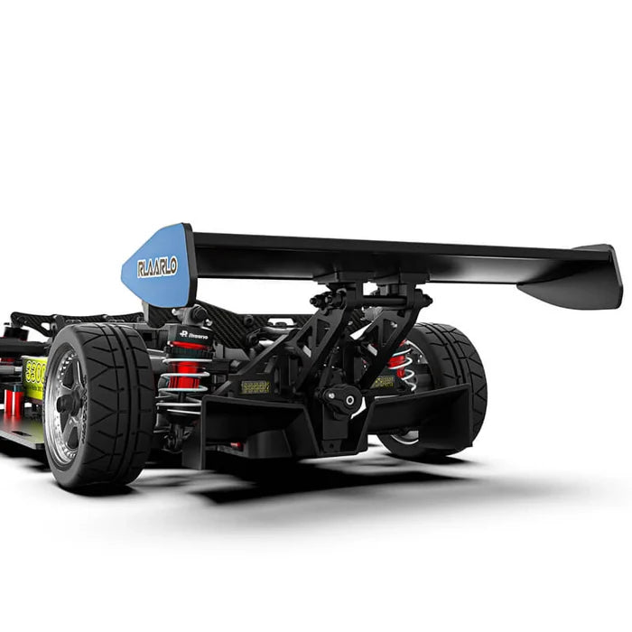 Rlaarlo - AK-787 Carbon Brushless 1/10 Scale RC Race Car RTR - Blue (Dual Motor Version) - AK-787O-CV2