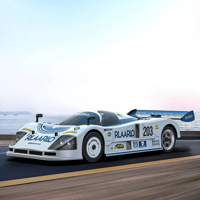 Rlaarlo - AK-787 Carbon Brushless 1/10 Scale RC Race Car RTR - Blue (Dual Motor Version) - AK-787O-CV2