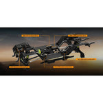 Rlaarlo - JK07 PRO Brushless 1/7 Scale RC Rock Crawler Truck RTR - Orange (2S & 3S LiPo Version) - JK07-PRO-ORANGE
