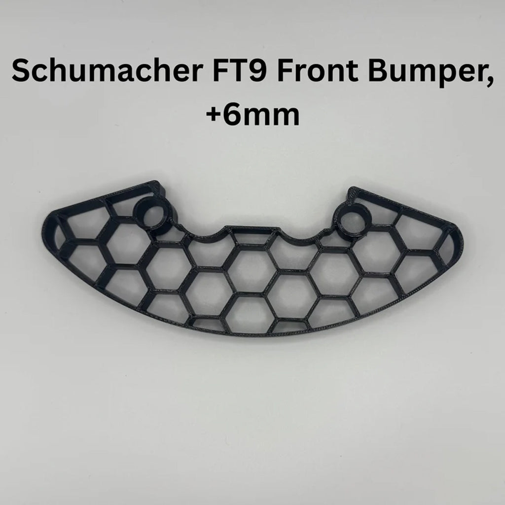 RipTech RC - RipTech RC FT9 Front Bumper - +6mm Black - RTB001
