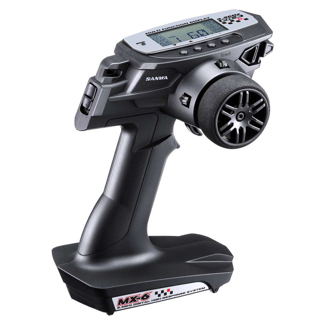 SANWA - STEERING WHEEL RADIO SET 3CH - MX-6 RC 2.4GHZ FH-E & RX-391W - SA101A32571A
