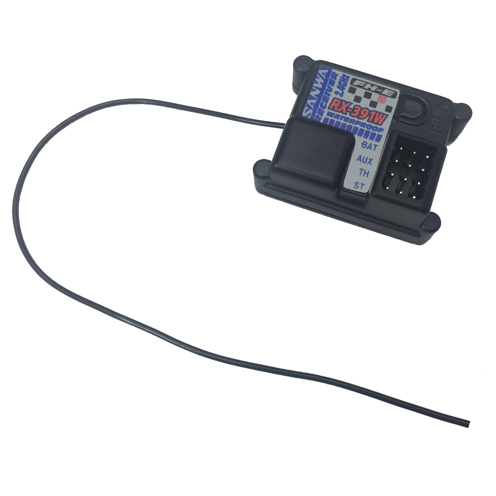 SANWA - STEERING WHEEL RADIO SET 3CH - MX-6 RC 2.4GHZ FH-E & RX-391W - SA101A32571A