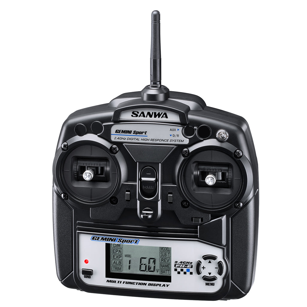 SANWA - Gemini Sport 2.4ghz RC Car/Buggy Stick Radio Set w/RX391W Receiver - SA101A32871A