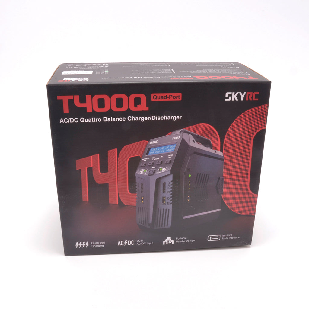 SKY RC - T400Q 4X 100W PER PORT AC/DC LIPO/LIFE/NIMH/LIHV QUAD Charger - SK-100189