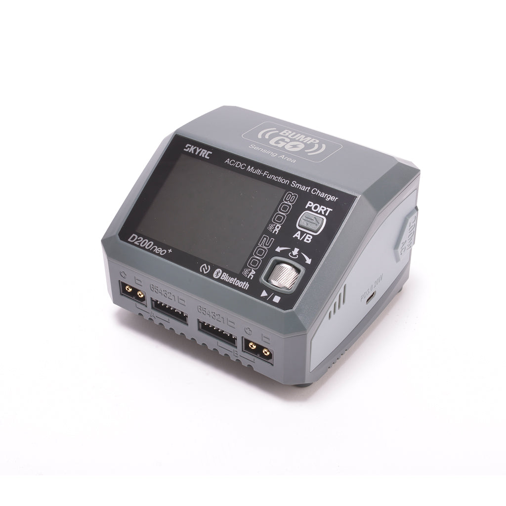 SKY RC - D200neo 20A Dual 35A Lipo 1-6S Battery Charger - NFC Version - AC/DC Charger (XT60 Output Charge Leads Required - Not included) (Has battery memory for quick charging)