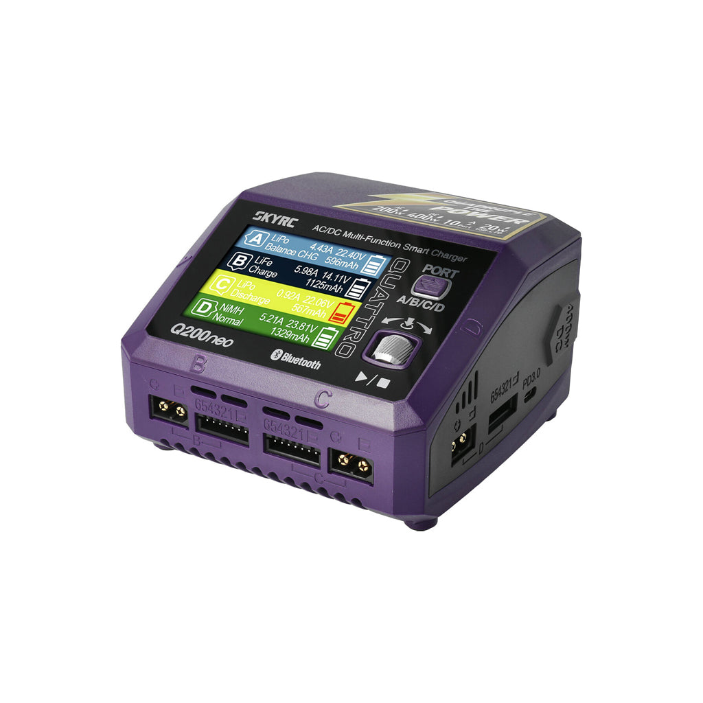 SKY RC - Q200NEO AC/DC QUAD OUTPUT LIPO/LIHV 1-6S 10A BATTERY CHARGER - SK-100197