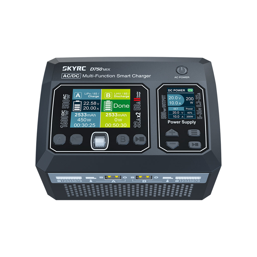SKY RC - D750 MIX AC/DC Charger Dual Output & Output Powersupply - SK-100201