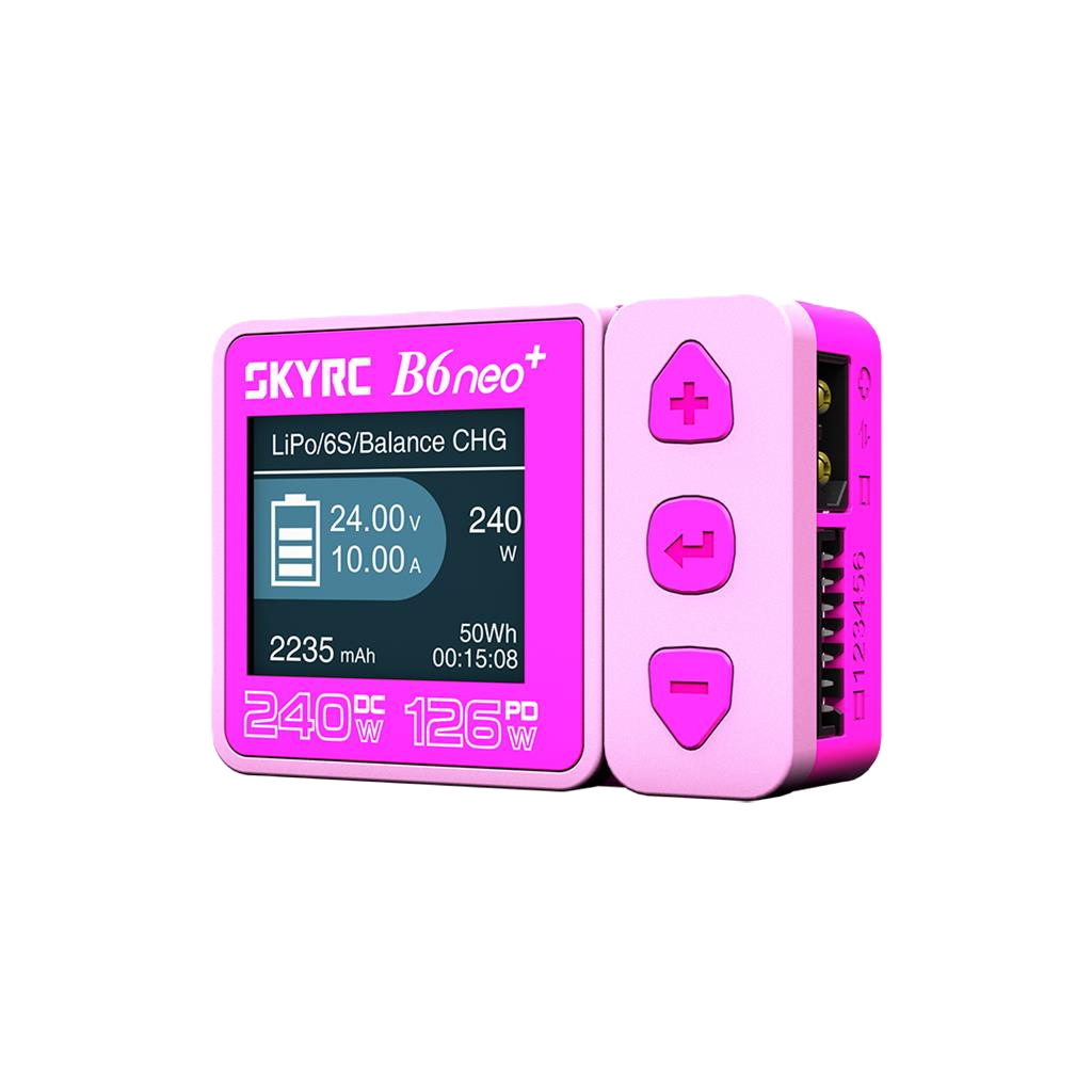 SKY RC - B6neo+ DC TINY! Smart Charger - Pink (needs 5-30V power Source) SK-100211-04