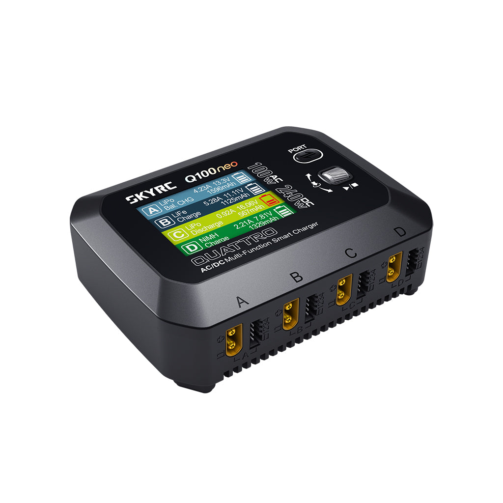 SKY RC - Q100NEO AC/DC QUAD OUTPUT LIPO/LIHV 1-4S 6A BATTERY CHARGER 240V - SK-100223-03