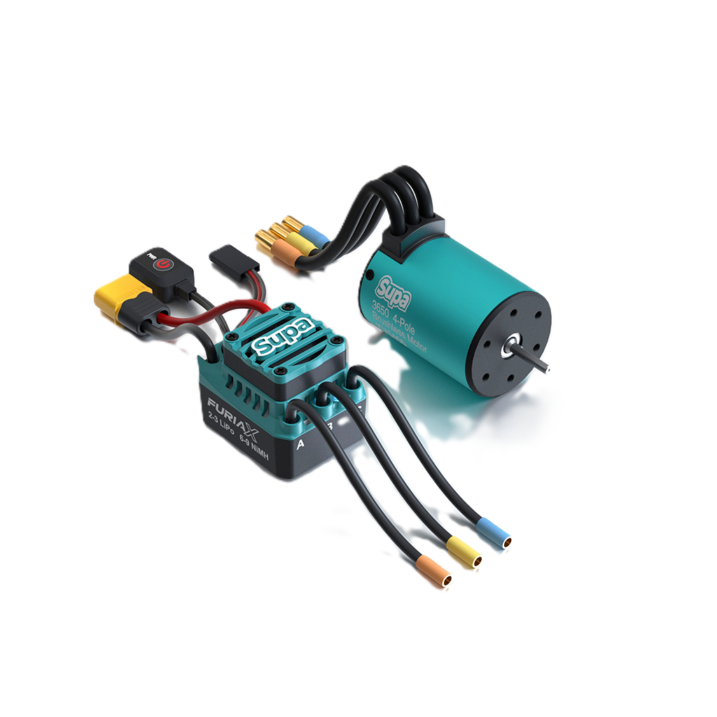 SKY RC - FuriaX Supa 60A Brushless ESC & Motor 1/10th RC Combo Set (Motor 2300KV) - SK-300080-01