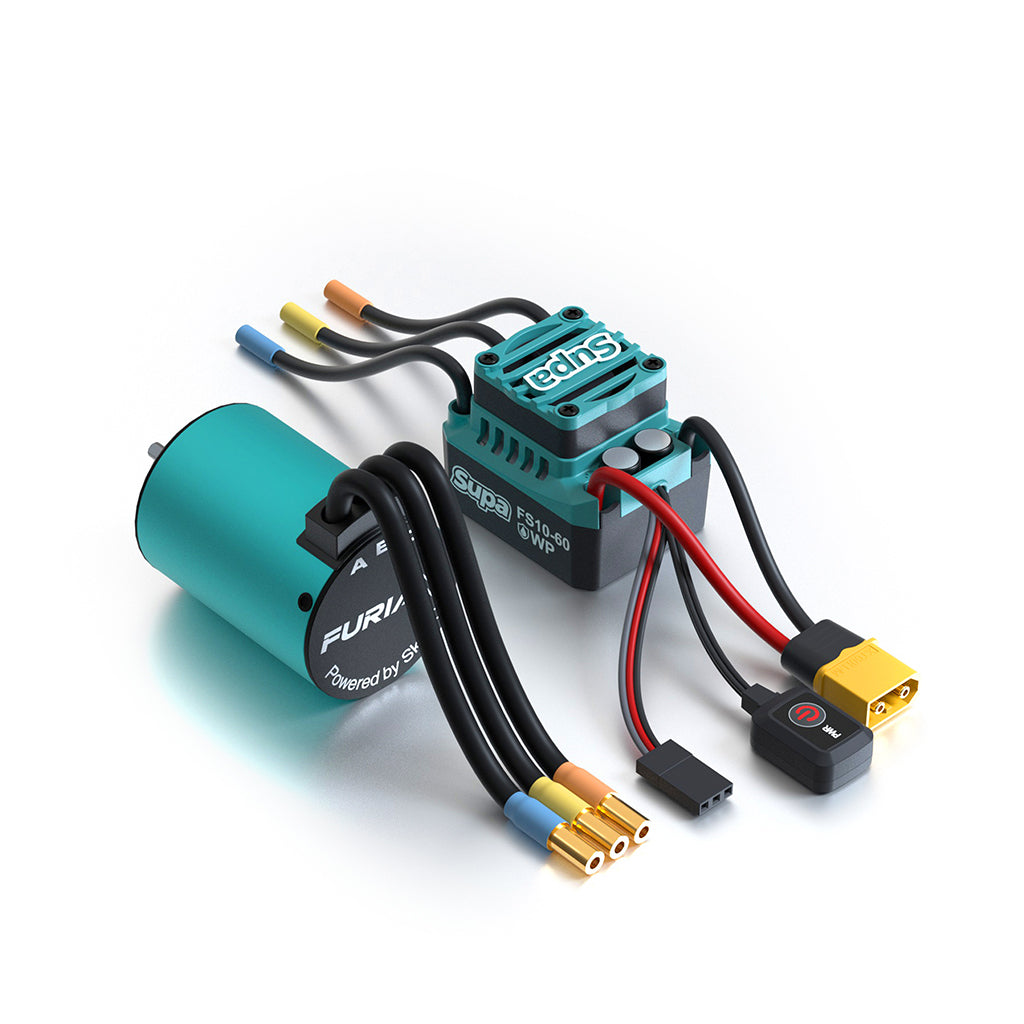 SKY RC - FuriaX Supa 60A Brushless ESC & Motor 1/10th RC Combo Set (Motor 2300KV) - SK-300080-01