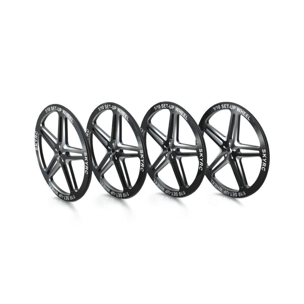 SKY RC - 1/10 Set-Up Wheel - Black - SK-600069-06
