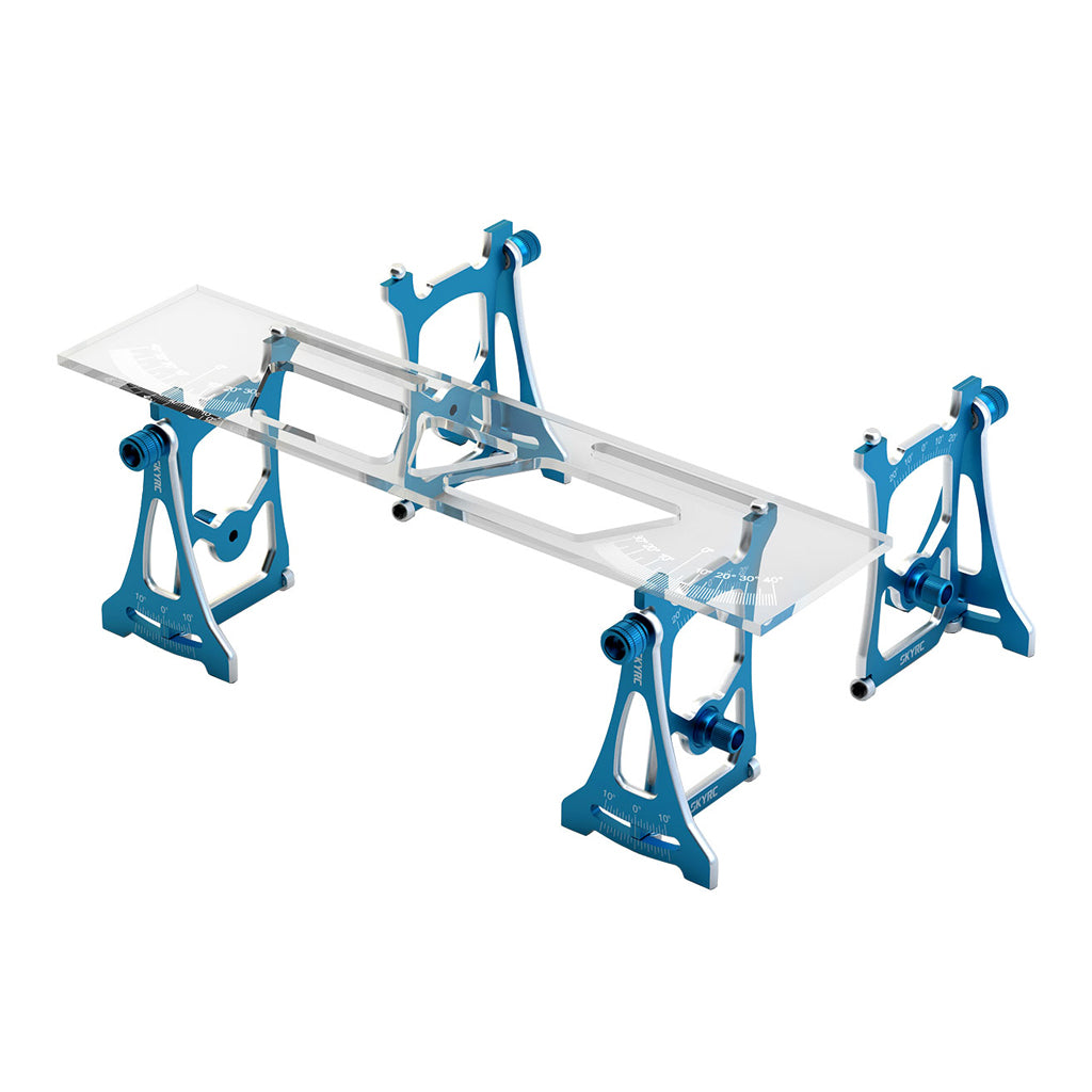 SKY RC - 1/10 TOURING CAR - SETUP GAUGE SYSTEM (TOE/CAMBER/CASTER) - BLUE ALLOY - SK-600069-27 (Free Carry Case)