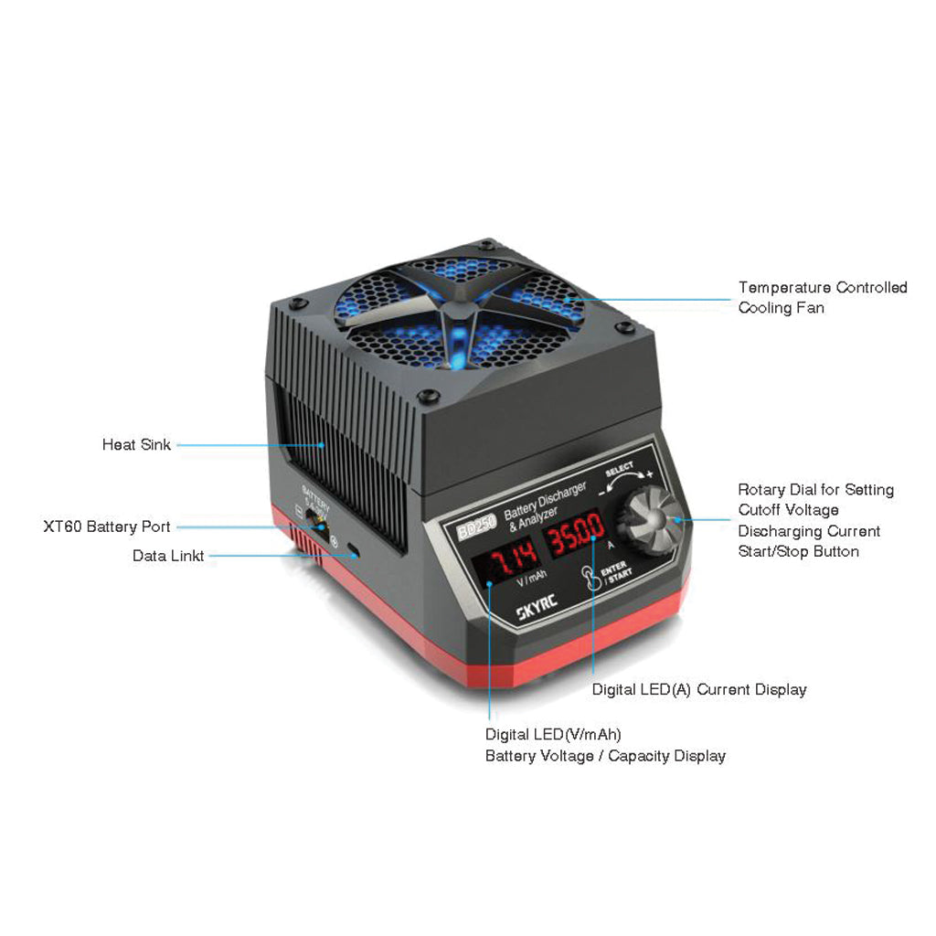 SKY RC - BD250 Lipo/Nimh Battery Discharger & Analyzer - SK-600133-01