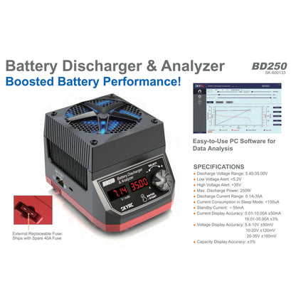 SKY RC - BD250 Lipo/Nimh Battery Discharger & Analyzer - SK-600133-01