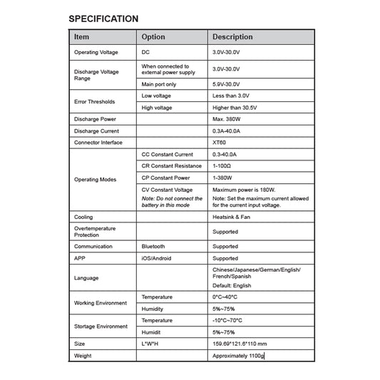 SKY RC - BD380 Standalone Battery Discharger - SK-600153 (OPTION FOR D200NEO & T1000 CHARGERS)